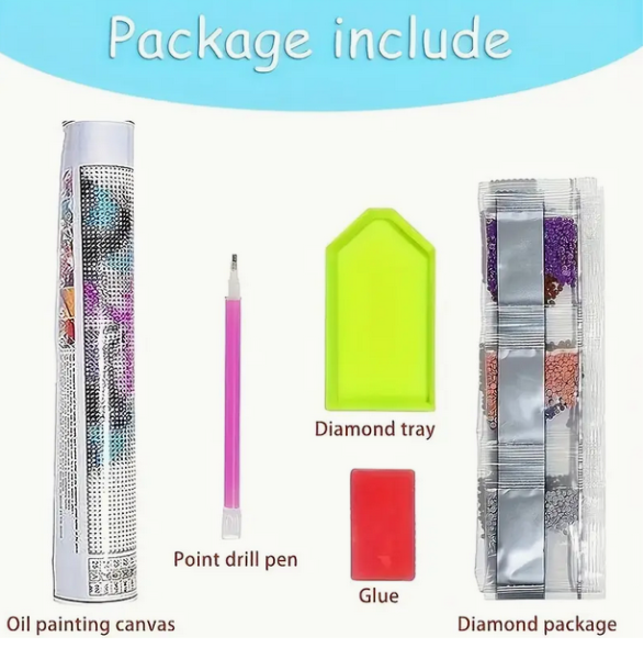 Diamond Painting Papagei Halsbandsittich